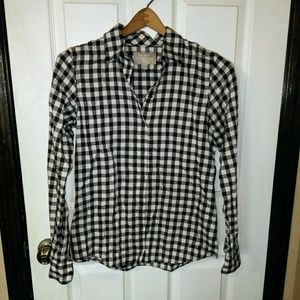 Banana Republic Button Up Plaid Flannel Shirt